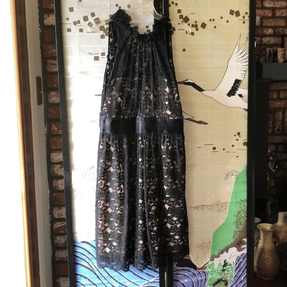 Black lace dress
